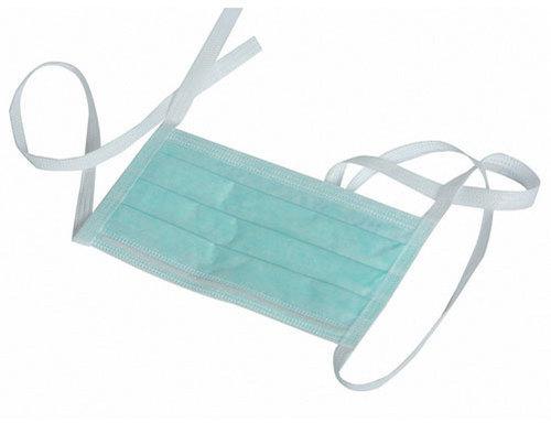 3 Ply Tie On Face Mask, for Clinical, Hospital, Laboratory, rope length : 4inch, 5inch