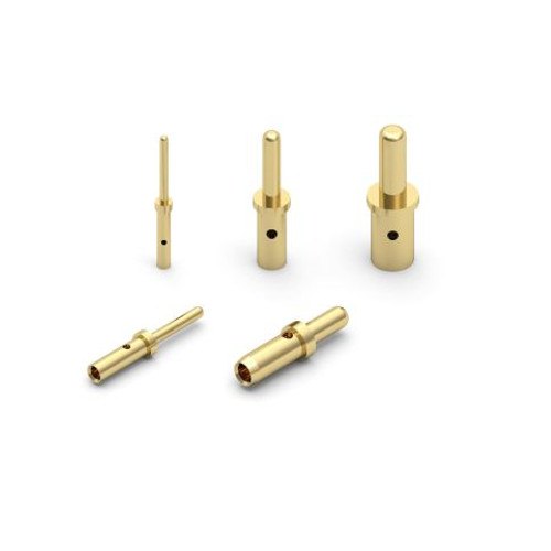 Aluminum Polished Brass Crimp Hollow Pins For Electrical Fittings Feature Corrosion Proof 