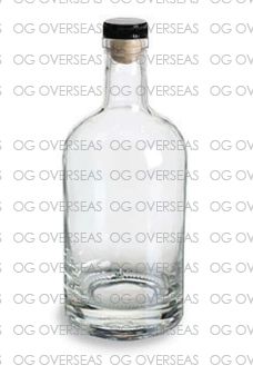 750ml Glass Liquor Bottle, Shape : Round
