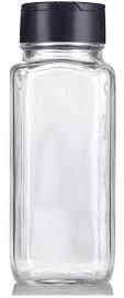 Polished Plain Glass Square Spice Jar, Capacity : 125 ML
