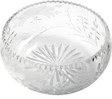 Round Royal Flower Glass Bowl