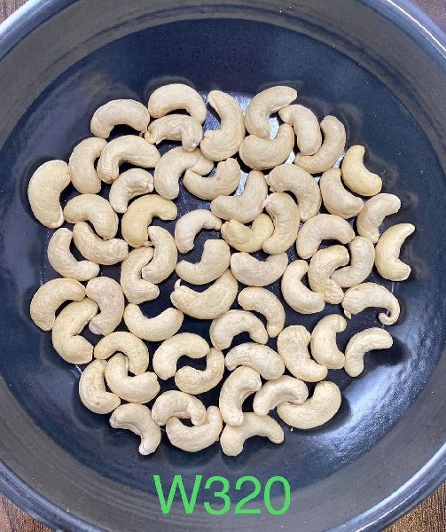 W320 Curve cashew nuts, for Food, Snacks, Sweets, Certification : FSSAI Certified
