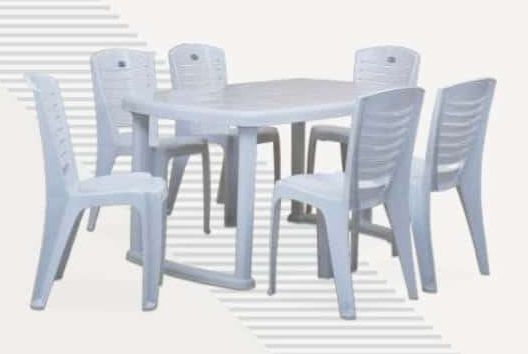 Professor Bangladesh Put away clothes 6 Seater Plastic Dining Table Set, INR 1,500 / Set by National Plastic  Emporium from Mumbai Maharashtra | ID - 5778150