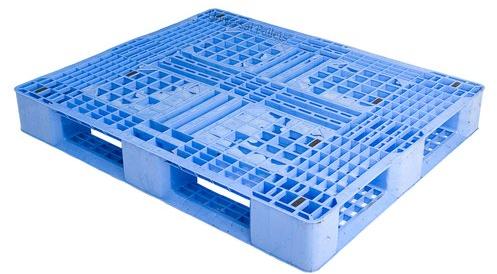 Rectangular Plasitc 4 Way Plastic Pallet, for Industrial Use, Capacity : 2000kg