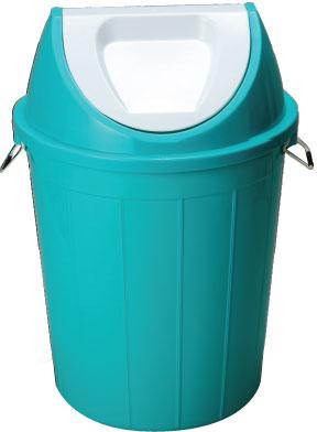 Round Plastic 60 LTR Swing Bin, for Residential, Feature : Good Strength, Rust Proof