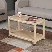 Polished Printed Plastic Center Table, Shape : Rectangular