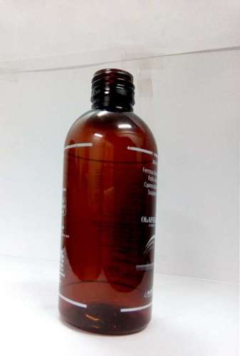 Plastic Amber Bottle