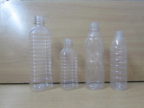 Plain Plastic Cooking Oil Bottle, Shape : Round