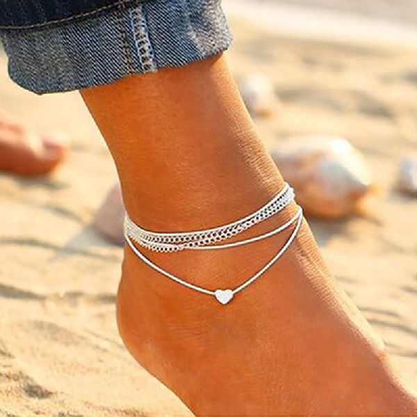 Polished Aluminium Fashion Anklets, Packaging Type : Plastic Packet