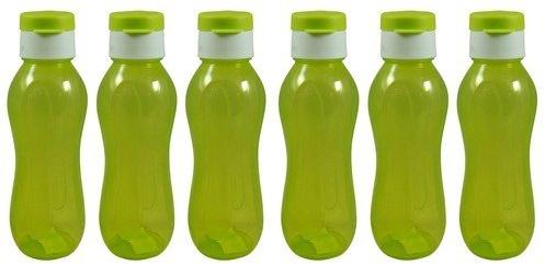 Round Green Plastic Fridge Bottle, Capacity : 1 Ltr