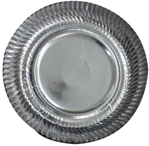Round Silver Paper Plate, for Event, Nasta, Party, Size : Multisizes