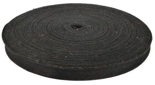 Plain Black Cotton Niwar, Length : 45-50mtr
