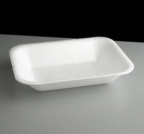 4 Inch Rectangle Thermocol Bowls, Color : White