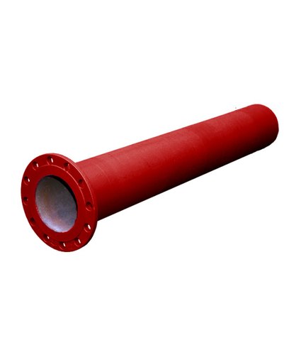 Round Cast Iron Double Flanged Pipe, Color : Red