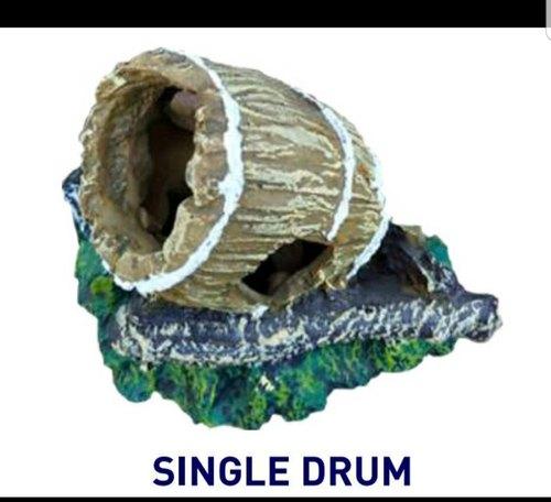 Single Drum Aquarium Toy, for Decoration Purpose, Feature : Attractive Pattern, Fine Finished, Light Weight