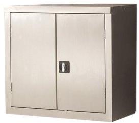 Stainless Steel Wall Mounted Cupboards, Color : Silver