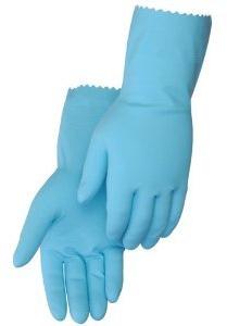 Plain Household Flock Lined Gloves, Size : Free Size