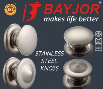 Chrome Polished Silver Stainless Steel Knob, for Doors, Household, Feature : Attractive Pattern, Fine Finished