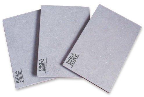 Birla Aerocon Plain Fibre Cement Board, Size : 4x8 Inch