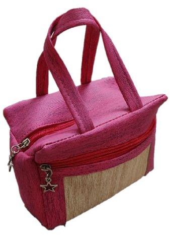 Threesters 2 Zipper Rexine Gift Bag, Color : Pink