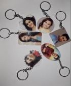 Printed Metal Sublimation Keychains, Color : Multi Color