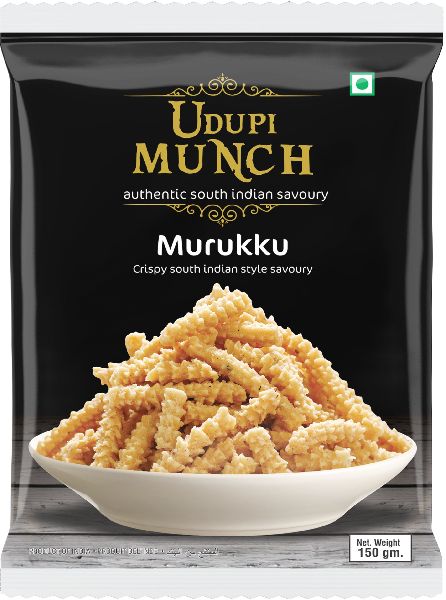 Udupi Munch Murukku, for Snacks, Home, Office, Restaurant, Hotel, Certification : FSSAI Certified