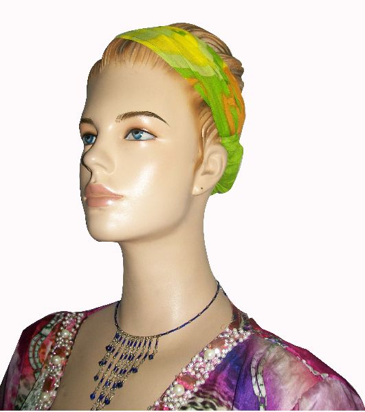 Flower Printed Fancy Headband