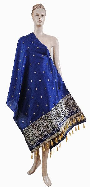 Embroidered Chiffon Fringes Printed Dupatta, Feature : Anti-Wrinkle, Easily Washable