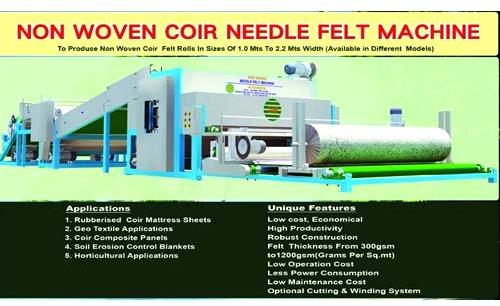 Coir Needle Felt Machine