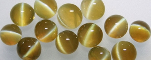 Chrysoberyl Cats Eye Gemstone, Size : 8mm-12mm