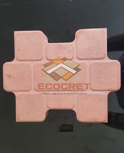 Ecocret Concrete Cement Interlocking Tiles, Color : Red/ Gray/ Yellow