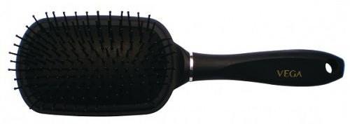 Vega Plastic Paddle Brush, for Household, Professional, Color : Black