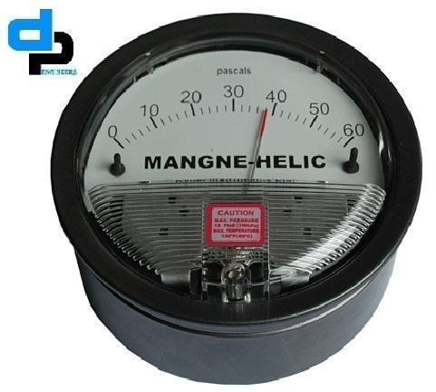 ABS Mild Steel Dwyer Magnehelic Gauge, Display Type : Analog