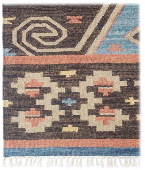 Rectangular Hand Woven Wool Kilim Rugs, for Home, Hotel, Office, Feature : Anti-Slip, Reversible