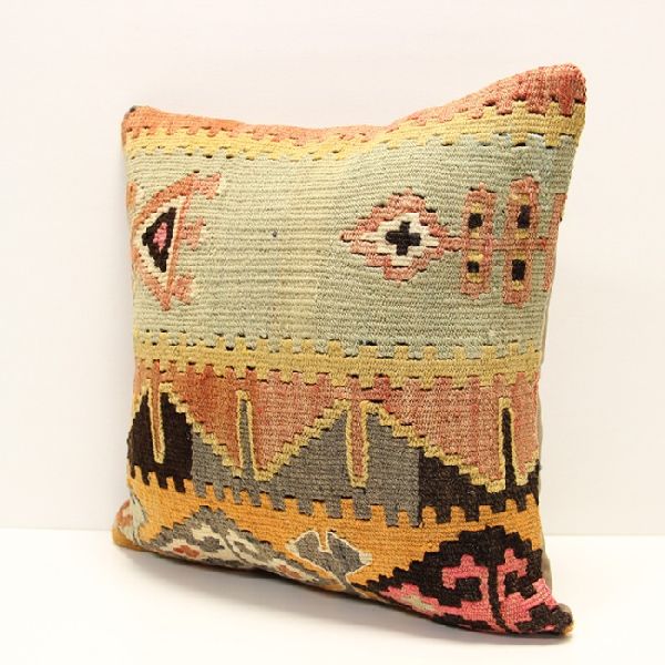Cotton Traditional Kilim Cushion Covers, for Bed, Chairs, Sofa, Feature : Easy Wash, Shrink Resistant
