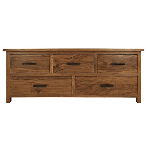 Rectangular Wooden Drawer Dresser, Color : Brown