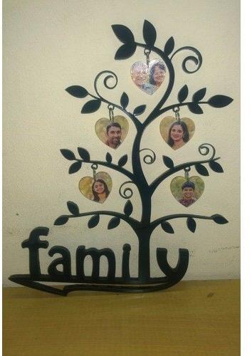 Sign In Acrylic Tree Shaped Photo Frame, Color : Black