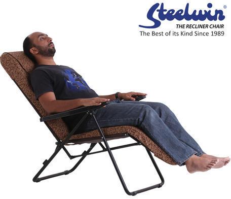 Steelwin Folding Lounge Chair, Size : 41 X 19 Inch