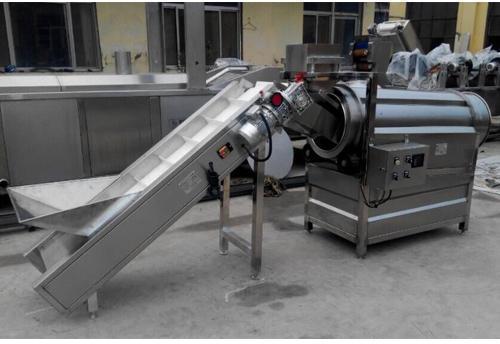 50 Hz Snacks Seasoning Machine, Capacity : 100-120 kg/hour