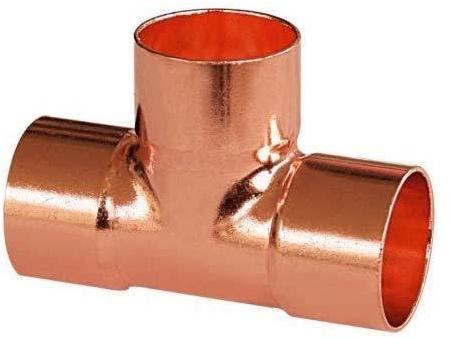 Copper Equal Tee Fittings, for Gas Pipe Pneumatic Connections