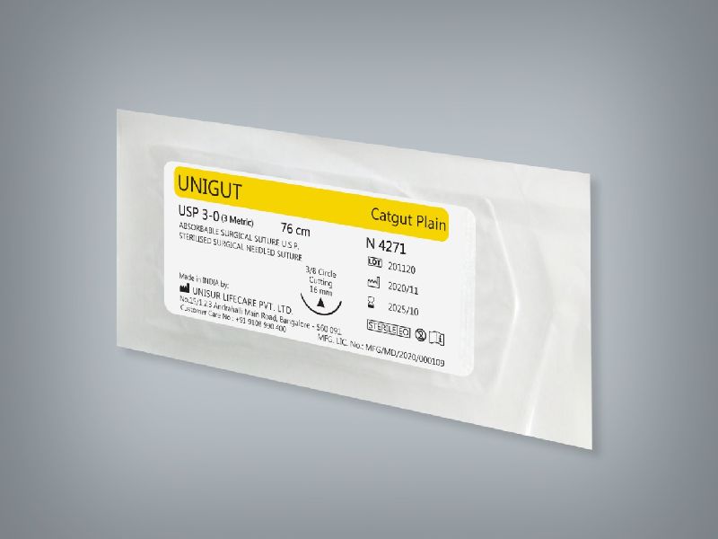 Catgut Suture, for Surgical Use, Length : 10-12inch