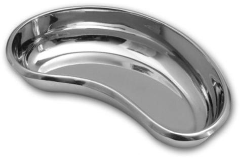 Stainless Steel Hospital Kidney Tray, for Surgical Use, Technics : Machine Made