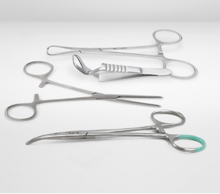 Steel Surgical Clamps, Color : Grey