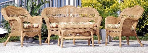 Cane Wicker Furniture Set