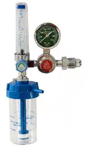 Oxygen Pressure Regulators Kit With Flowmeter & Humidifier ,