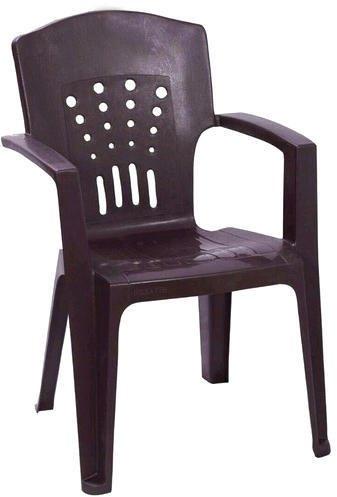Plastic Outdoor Chair, Color : Dark Brown