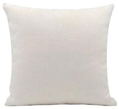 Square Plain White Foam Cushion