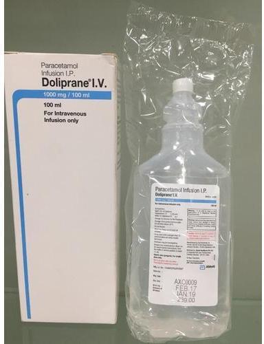 DOLIPRANE I.V (PARACETAMOL INTRAVENOUS INFUSION), for Clinical, Hospital, Grade : Medicine Grade