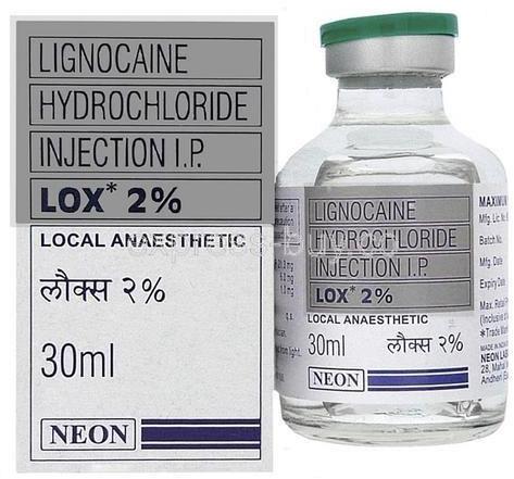 LOX 2% (LIGNOCAINE HYDROCHLORIDE INJ)