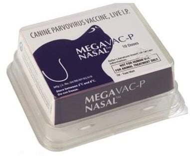 MEGAVAC -P NASAL(CANINE PARVIVIRUS VACCINE+CANI), for Veterinary, Form : Liquid